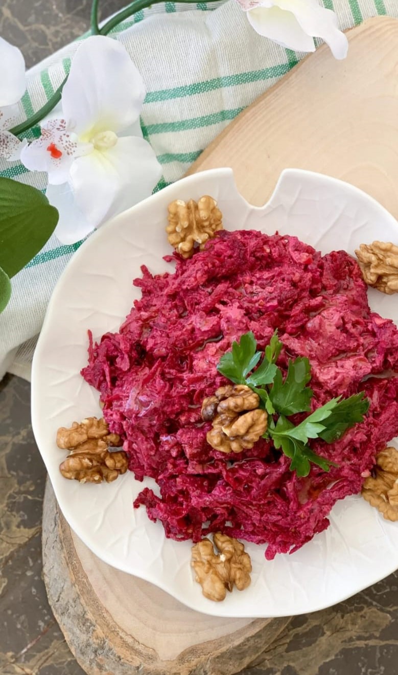 Rote-Bete mit Birnen Meerrettich